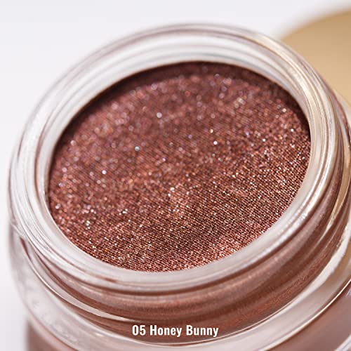 Oulac Shiny Light Blue Cream Eyeshadow, Can Be Used as Highlighter and Eyeshadow, Glitter Eyeshadow with Creamy Texture, Waterproof, Large Capaci