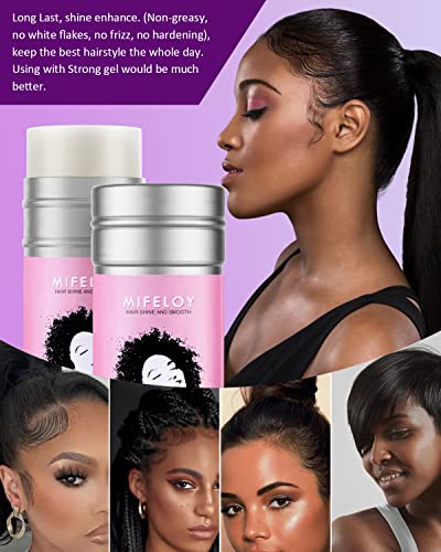 Hair Wax Stick 75g, Hair Pomade Tamer for Smoothing Flyaways Edge Control Taming Frizz Hair, Lasting Styling Cream Gel, Women Slick Back Hair Glu