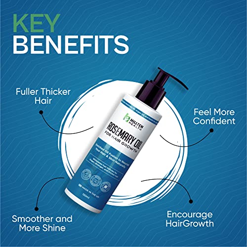 Rosemary Oil For Hair Growth Natural Serum, with Biotin, Sunflower Oil, Argan Oil and Rosemary Oil Natural Hair Growth Oil with Pre Diluted Rosem