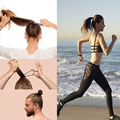 ILamourCar Hair Bobbles for Women, 50 Pack Soft Hair Ties No Damage, Seamless Hair Bands for Thick Curly Hair, Strong Elastic Ponytail Holders Ha