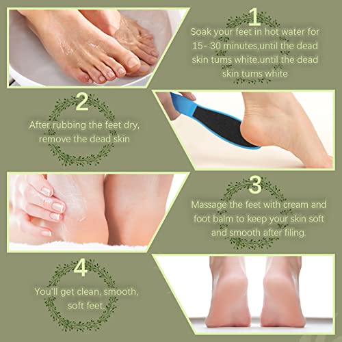 Double Sided Foot File Pedicure Foot Care Repair Tool Reusable Foot Scraper Hard Skin Remover Calluses Dead Skin Remover for Feet Foot Rasp File