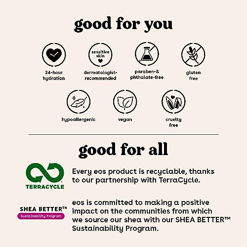 eos vanilla cashmere body lotion shea better 24hr moisture - 16 oz/473 ml