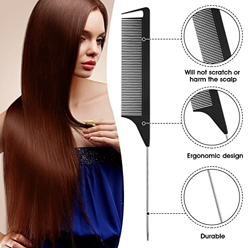 Braiding Finger Tool Hair Parting Tool For Finger, 9 Pcs Parting Ring For Braiding Hair Metal Nails For Fingers BraidingTool, Hair Parting Tool F