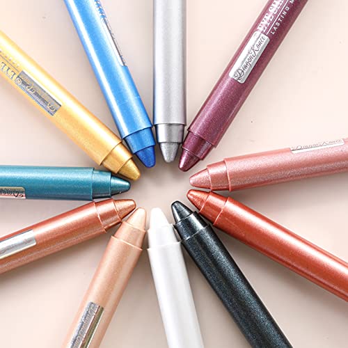 Eyeshadow Pen, Crayon Waterproof Eyeshadow Stick, Shimmer Cream Eye Shadow Pencil, Lasting Waterproof And Not Blooming Pearlescent Eyeliner Penci