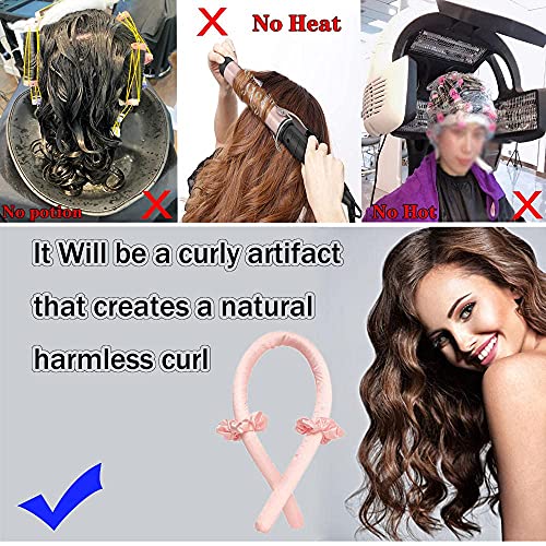 CCDSR- Heatless Curling Rod Headband, Lazy Curler Set,Hair Rollers Sleeping Soft Headband Wave Hair Curlers DIY Hair Styling Tools