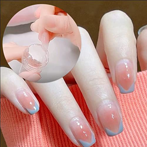 Clear Silicone Jelly Stamper, Double Sided Nail Art Stamper Transparent Nail Stamp Scraper Nail Art Jelly Stamper Manicure Silicone Nail Stamper