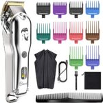 Hatteker Mens Hair Clipper Beard Trimmer Hair Trimmer for Men Cordless Clippers Professional Barbers Grooming Kit IPX7 Waterproof, Rechargeable,