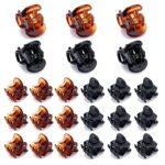 24 Pcs Mini Hair Clips, Hair Claws Pins Clamps Hair Accessories Clips Small Micro Hair Jaw Clips for Women Girl's Hair, 2 Colors