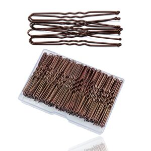 200 PCS Bobby Pins for Thick Hair,U Shaped Hair Pins Hair Grips for Buns,Secure Hold Girls Women Styling Pins with Storage Box, Hair Decoration H