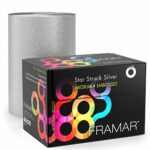Framar Silver Embossed Roll Hair Foil, Hair Foils for Highlighting, Foils for Highlights, Hairdressing Foil for Hair Highlights, Highlighting Foi