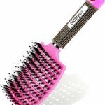 𝐒𝐈𝐃𝐒𝐓𝐘𝐋𝐄𝐒™ Detangle Hair Brush Improve Hair Growth Curved & Vented Best At Blow Drying For Wet Scalp Hairbrush for Curly Thick Hair brush Women M
