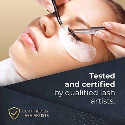 Rapid Low Fume Eyelash Extension Glue for Professionals - Maximum 8 Week Retention / 1 Second Drying Time Semi Permanent Individual/Volume Lash E