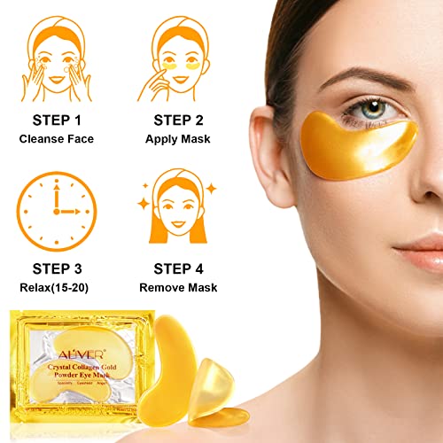 Hydrating Under Eye Patches, 25 Pairs Eye Masks Skincare, for Dark Circles & Puffy Eyes, Anti Wrinkle Formula, Soothing and Nourishing Eye Mask,