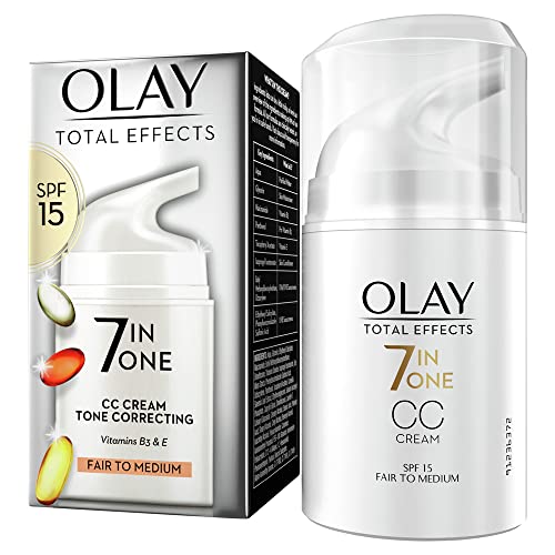 Olay Total Effects 7in1 CC Cream, Fair To Medium, Face Cream With SPF15 And Niacinamide, 50ml
