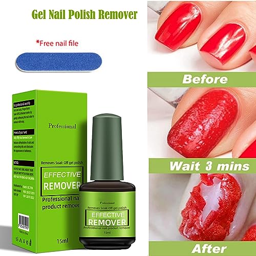 Gel Nail Polish Remover Effective Gel Polish Remover, Quickly & Easily Removes Gel Nail Polish Within 2-5 Minutes, Professional Gel Remover No Ne