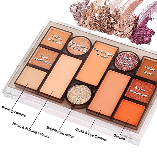 Professional All in one Makeup Set, Fenshine Cosmetic Make Up Starter Kit With Storage Bag Portable Travel Make Up Palette Eyeshadow Foundation L