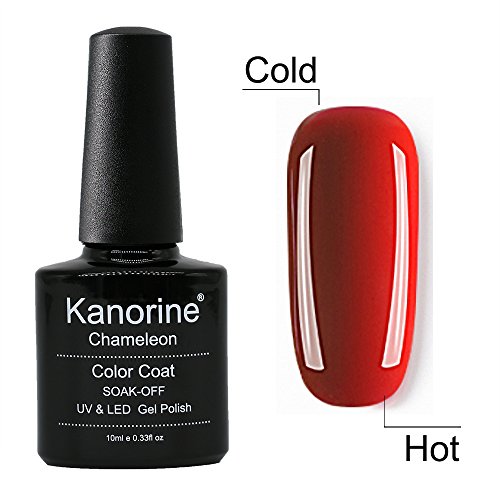 Kanorine Temperature Color Changing Gel Nail Polish UV LED Soak Off Gel Varnish Manicure Colour Changing Art Gel Polish 10mL