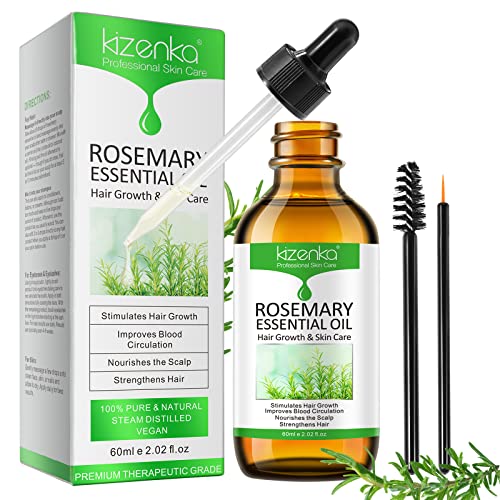 Rosemary Essential Oil for Hair Growth & Skin Care, Improve Hair Loss and Nourishes Scalp for Men and Women, Rosemary Oil for Hair Growth, Hair G