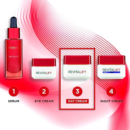 L'Oreal Paris Revitalift Anti-Wrinkle Day Cream, Fresh Fragrance, Face Cream, 50 ml (Pack of 1)