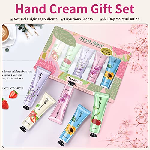 Maylawn Hand Cream, 5 x 30ml, Hand Cream Gift Sets, Pack of 5, Vegan Friendly and Cruelty Free, Perfect for Birthday Mothers day Gifts idea For H