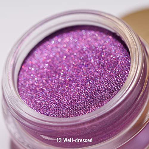 Oulac Shiny Light Blue Cream Eyeshadow, Can Be Used as Highlighter and Eyeshadow, Glitter Eyeshadow with Creamy Texture, Waterproof, Large Capaci