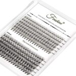 Fenshine Cluster Eyelash Extensions 240pcs 10D/20D Cluster Eyelashes Mixed, 0.07 D Curl Natural False Eyelashes Cluster Soft Individual Lashes Cl