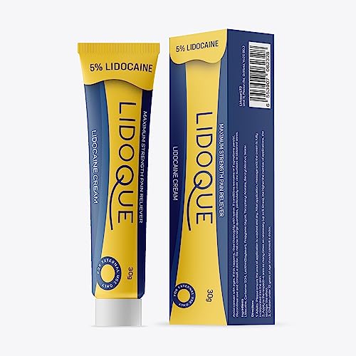 Lidoque 5% Lido-aine Cream Numbing, Strong Numbing Cream for Local Discomfort, Numbing Cream for Injections, Lido-aine Gel for Local Discomfort &