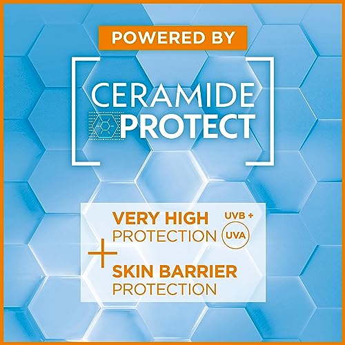 Garnier Ambre Solaire SPF 50+ Sun Protection Serum Face & Body, Non-Sticky, Non-Greasy Fluid Texture, No White Cast, Sensitive Advanced, 125 ml