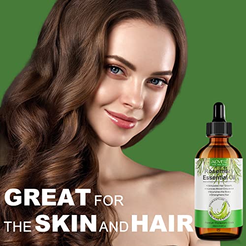 Rosemary Oil For Hair Growth 120ml, Rosemary Oil Pure Organic, Improve Hair Loss & Promote Hair Growth, Rosemary Hair Oil For Men Women