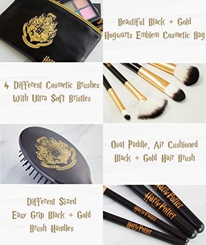 Harry Potter Makeup Bag, Brush Set for Women, Travel Toiletry Bags, Beauty Case for Girls, Cosmetic Accessories Sets for Ladies