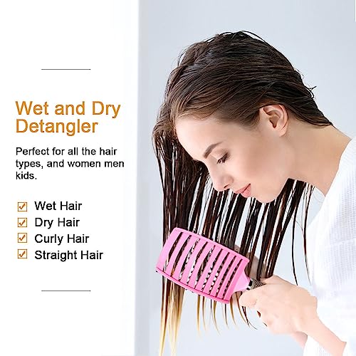 𝐒𝐈𝐃𝐒𝐓𝐘𝐋𝐄𝐒™ Detangle Hair Brush Improve Hair Growth Curved & Vented Best At Blow Drying For Wet Scalp Hairbrush for Curly Thick Hair brush Women M