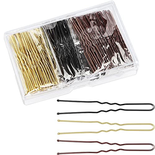 Mbsomnus 7cm Hair Pins for Buns, 50pcs Bobby Pins Brown Hair, U Shaped Hair Pins for Women Girls, Hair Grips for Thick Hair, Hair Styling Accesso