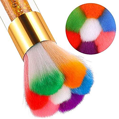 Nail Dust Cleaner, Nail Dust Brush Nail Soft Dust Cleaner Cleaning Brush Acrylic UV Gel Powder Removal Manicure Tool Nail Art Supplies for Acryli