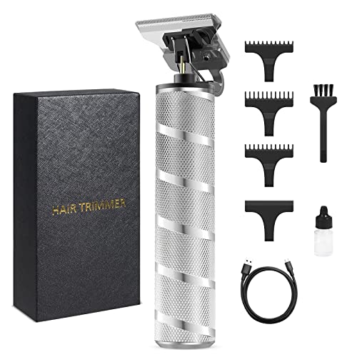 Hair Clippers Men, Professional T Blade Hair Trimmer, Precision Beard Trimmer, Cordless Electric Haircut Clippers for Adult Kids, Adjustable Groo