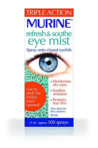 Murine Refresh & Soothe Eye Mist to Soothe and Hydrate Dry Eyes, 15 ml