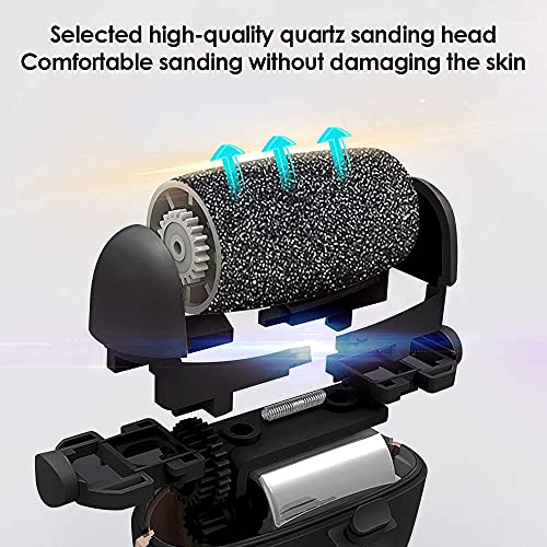 Electric Foot File Callus Remover, iToncs Professional Rechargeable Feet Callus Remover with 10 in 1 Foot Files Pedicure Kit Foot Care Tools for