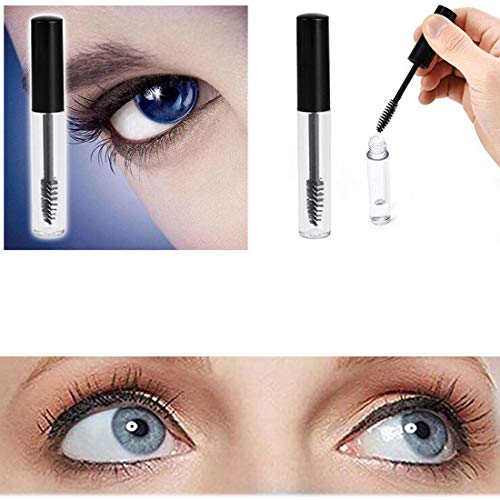Angzhili 3 Pcs 8mL Empty Mascara Tubes With Eyelash Wand for Eyelash Growth Oil/Mascara with Brush for Home and Travel With Eyelash Wand, Include