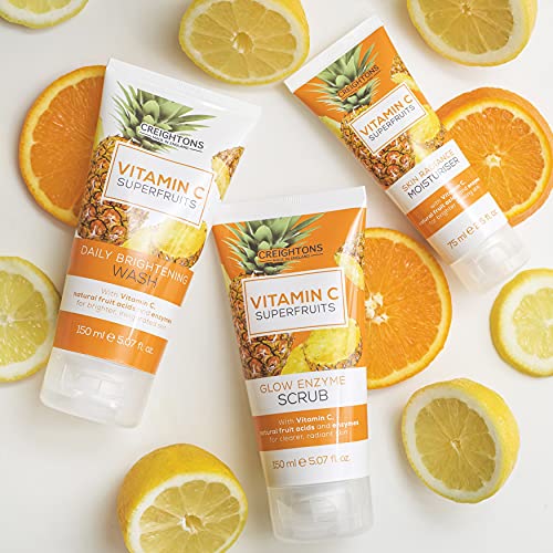 Creightons Vitamin C Superfruits Skin Radiance Moisturiser (75 ml) - Formulated with Vitamin C, Natural Fruit Acids and Enzymes for Brighter Look