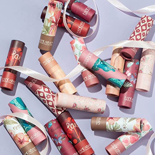 HANDAIYAN Lipstick,Nude Lipstick,Red Lipstick,Smooth,Waterproof,Highly Pigmented Lipsticks for Women Long Lasting (102#Nude Brown)