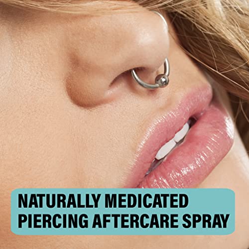 Base Labs Piercing Aftercare Spray Piercing Cleaning Solution | 240ml | Saline Solution Piercing | Cleanses & Soothes for Keloid Bumps on Ears &