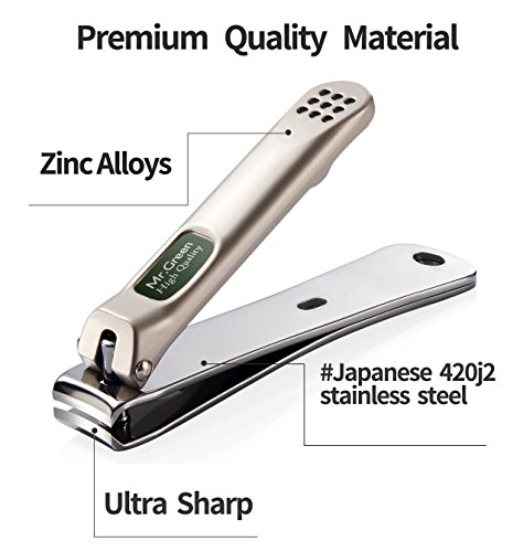 Nail Clippers,Fingernail and Toenail Cutters, Sharp and Durable Nail Cutter,Made of Medical Grade Stainless Steel,Nail Clipper Gift for Men and W