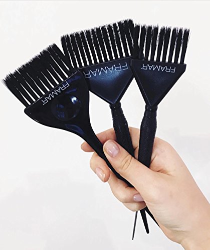 FRAMAR Hair Dye Brush Set – Hair Colour Brush For Hair Bleach Kit, Hair Tint Brush For Hair Lightener, Highlights Hair Dye Kit, Tinting Brush For