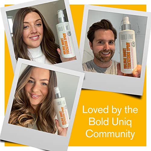 Volumising Hair Thickening Texture Spray - Thicker Hair on 1st Use, For Fine, Flat & Thin Hair, Volume Products For Women & Men, Adds Texture & B