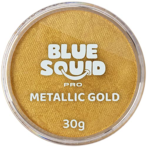Blue Squid PRO Face Paint - Classic White (30gm), Professional Water Based Single Cake Face & Body Paint Makeup Supplies for Adults Kids Hallowee