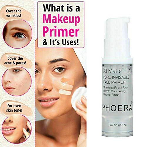 ONEKLIK PHOERA Primer Matte Finish Face Makeup Pore Filler Full Coverage Foundation Base Oil Control Liquid Make up Base Concealer Pores Minimise