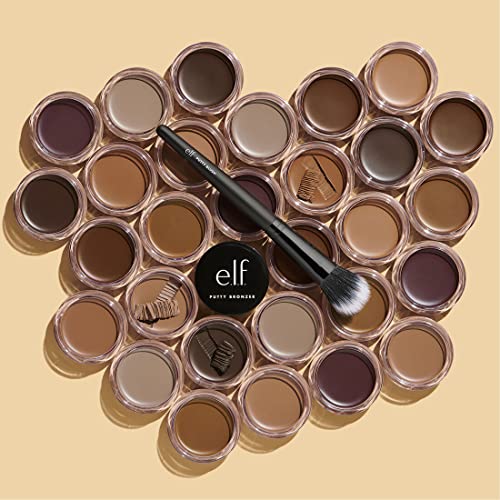 e.l.f. Putty Bronzer, Creamy & Highly Pigmented Formula, Creates a Long-Lasting Bronzed Glow, Infused with Argan Oil & Vitamin E, Tan Lines, 0.35