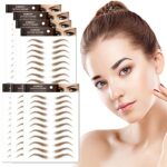 7Sheets/77Pairs 4D Hair-Like Eyebrow Tattoo Stickers Waterproof Natural Fake Eyebrow Stickers,Long Lasting Eyebrow Grooming Shaping Perfect for W