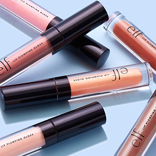 e.l.f. Lip Plumping Gloss, Hydrating, Nourishing, Invigorating, High-Shine, Plumps, Volumizes, Cools, Soothes, Mocha 2.7ml