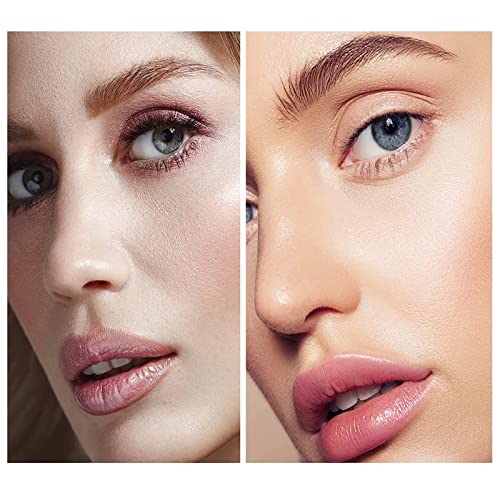 2PCS Eyebrow Pen,Long-Lasting Brow,Waterproof Eyebrow Pencil,Eyebrow Makeup Natural Professional Eyebrow,Eyebrow Pen with Fork Tip (Dark Brown&Gr