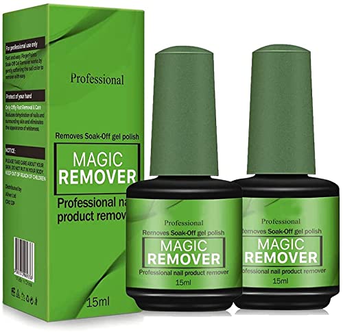 Gel Polish Remover, 2 Pack Gel Nail Polish Remover - Remove Gel Nail Polish - Quick & Easy Gel Polish Remover - Easily & Quickly, Don't Hurt Your